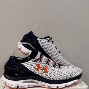 Under Armour Men's Gemini White and Navy Athletic Shoes
